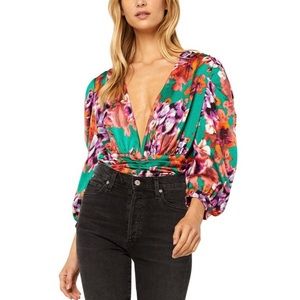 NWT Misa Los Angeles Floral Bodysuit